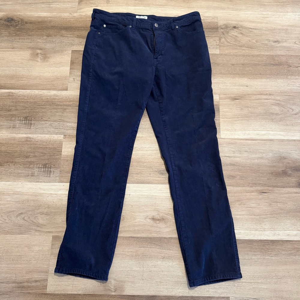 Peter Millar Pants Men's 36x32 Blue Superior Soft Corduroy Straight Leg Stretch